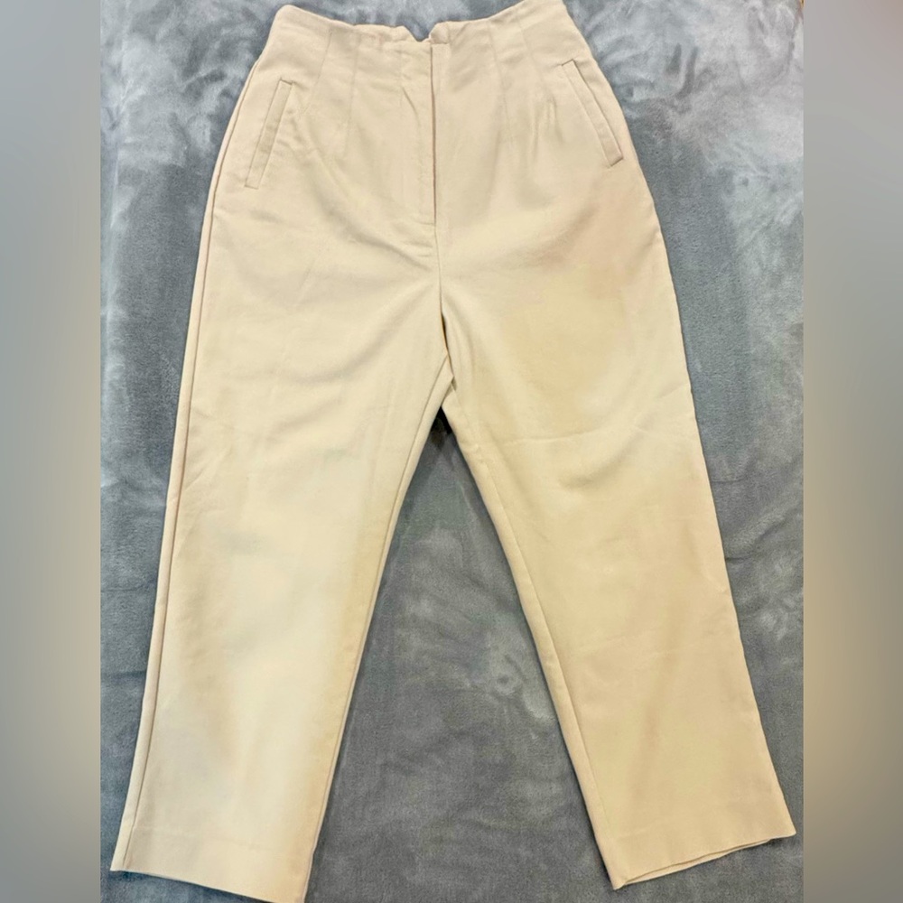 Love Bonito Tailor Peg Pants. Beige/tan. Size S (4)